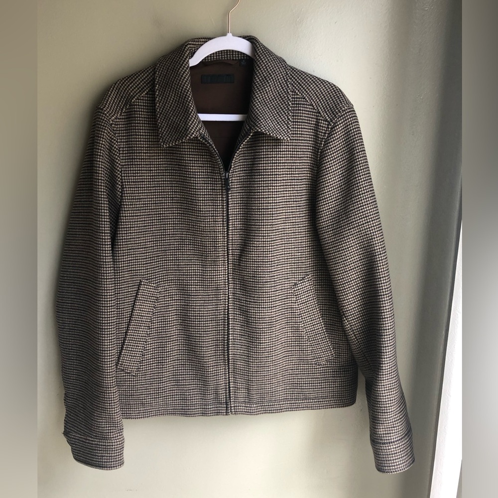 Uniqlo Single Collar Short Blouson (Houndstooth) Size: M